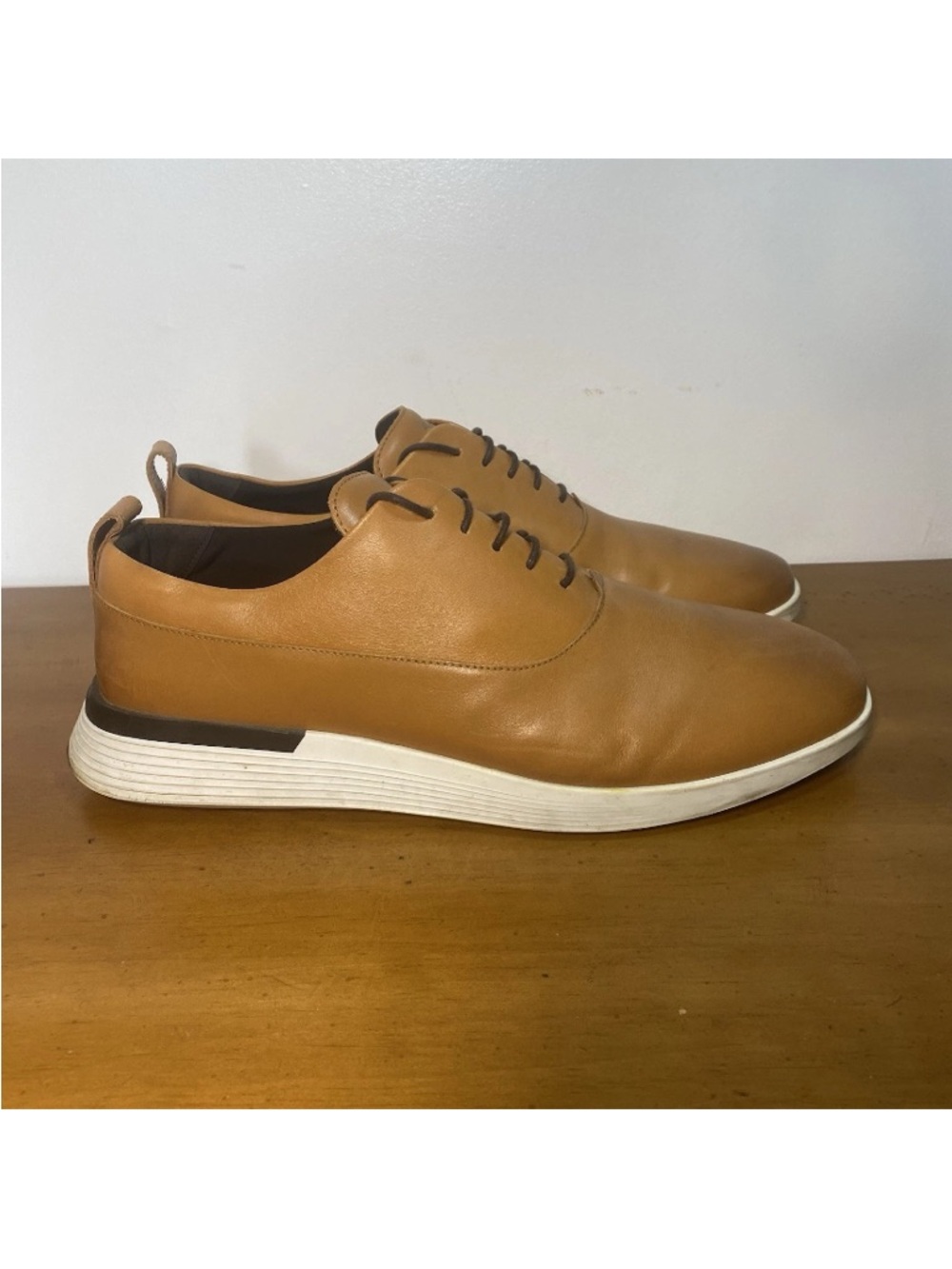 Wolf & Shepherd Men’s 11.5 Crossover Derby Brown Leather Dress Sneakers Shoes